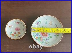 Qianlong (1736-1795) Chinese Antique Porcelain Famille Rose Tea Bowl and saucer