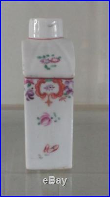 Qianlong 18th C Chinese Export Porcelain Famille Rose Tea Caddy with Provenance