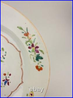 Qianlong Chinese Qing Dynasty Famille Rose Porcelain Plate 18th Export 6