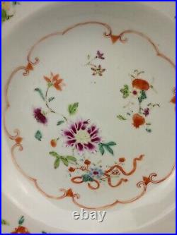 Qianlong Chinese Qing Dynasty Famille Rose Porcelain deep Plate 18th Export #2