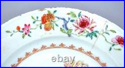 Qianlong Famille Rose Floral Spray Plate Chinese Porcelain Antique 1736 1795