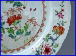 Qianlong Famille Rose Floral Spray Plate Chinese Porcelain Antique 1736 1795