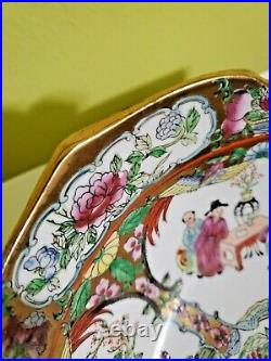 Qianlong Nian Zhi mark-Chinese Famille Rose Medallion Scalloped Bowl 10