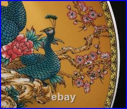 Qianlong Signed Antique Chinese Famille Rose Dish Withphoenix&flower