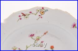 RARE Chinese Plate Famille Rose Porcelain Qing Period Yongzheng (1723-1735)