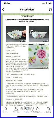 Rare Chinese Export Porcelain Famille Rose Fluted Rim Teacup Qianlong 1736-1796