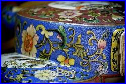 Rarest Chinese Porcelain Famille Rose Conjoined Vase Qianlong Marks