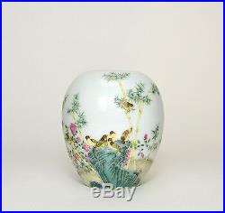 Superb 18th c. Chinese Qing Qianlong Famille Rose Egg Form Porcelain Water Pot
