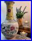 Vintage-Antique-Chinese-Famille-Rose-Ceramic-VASE-Qianlong-Hand-Painted-CHINA-14-01-rzz