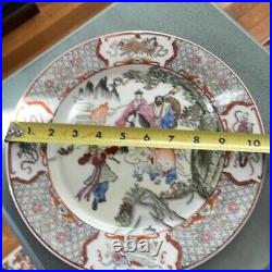 Vintage Chinese Famille Rose Plate Journey to the West Monkey King Qianlong Mark